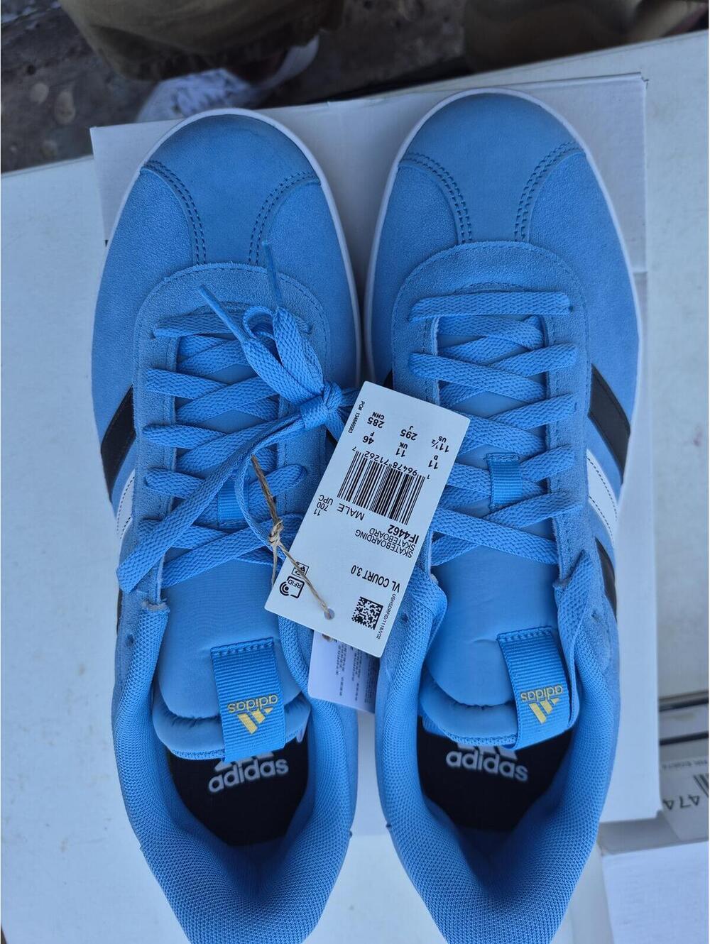 Adidas VL Court 3.0 Skateboarding Shoes in Blue, Size 11.5 - Picture 2 of 9